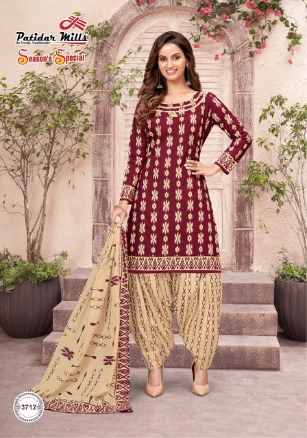 Patidar Seasons Special 37 Fancy Regular Wear Printed Cotton Dress Material Collection